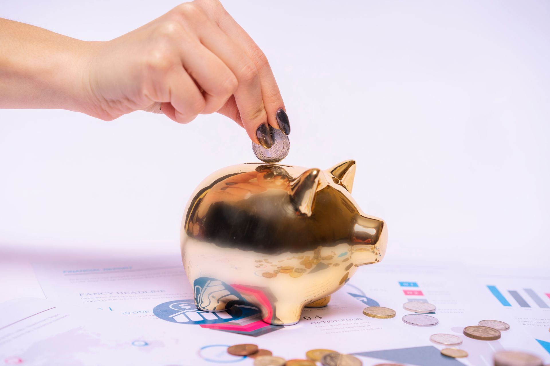 High yield savings piggy bank